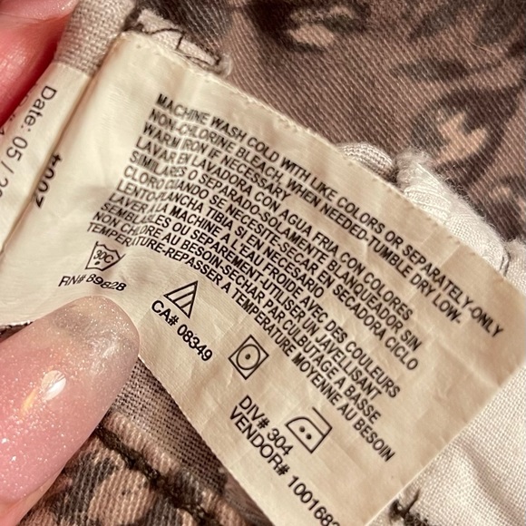 Bandolino denim jacket w/lovely tones of brown cream & grey Size L New, unworn! - Picture 14 of 15